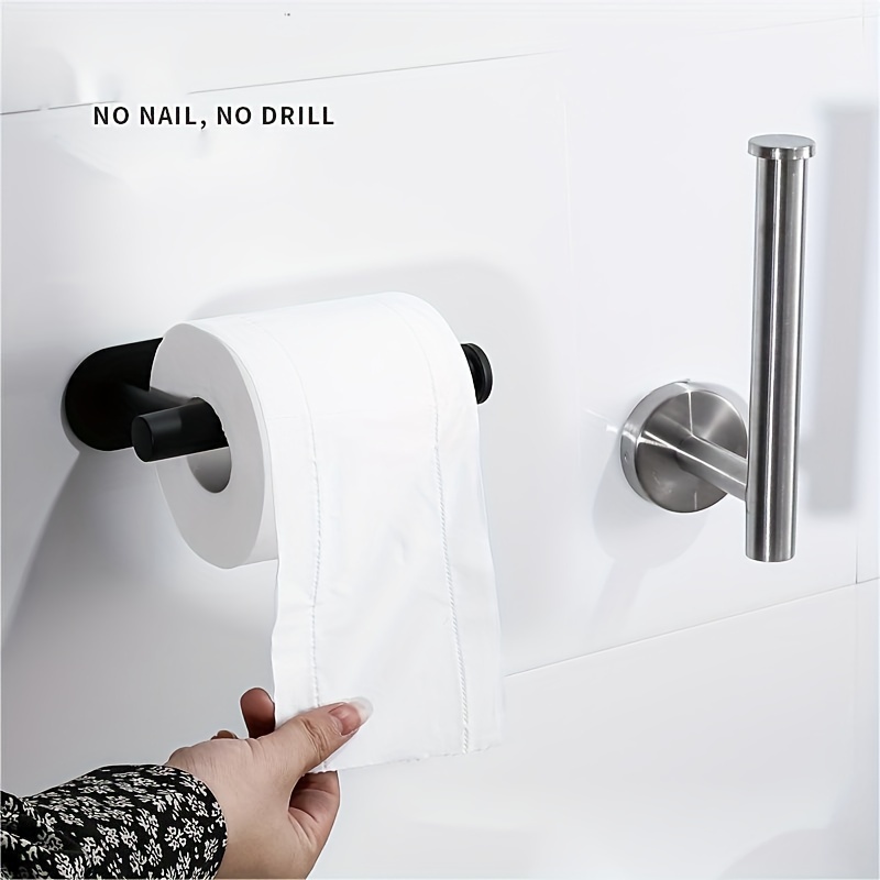 Soporte de papel higiénico para baño, colgador de rollo de papel de pared,  accesorios de baño