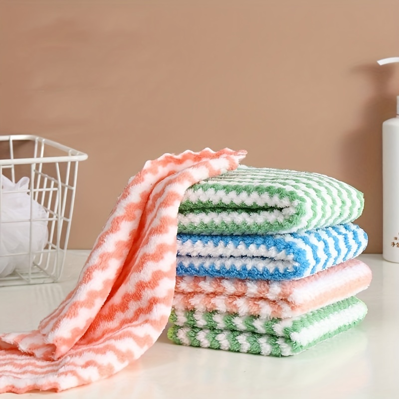 10 Pack Kitchen Cloth, Microfiber Dish Towels Washcloths, Super