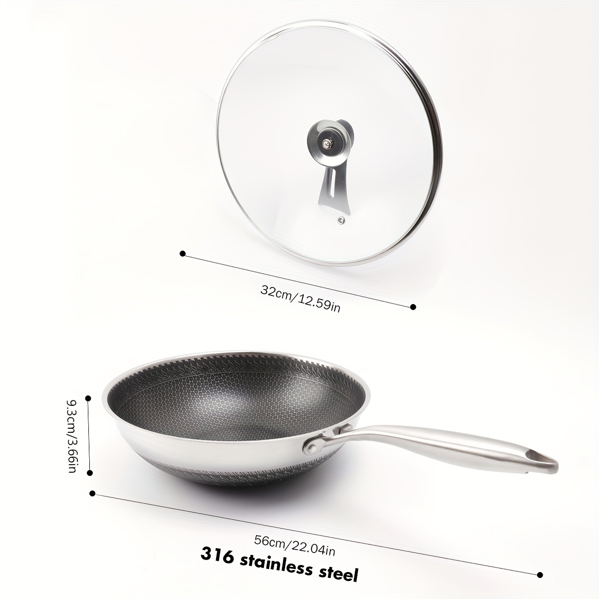 1pc, Frying Pan, Non-Stick Cast Iron Skillet, Egg Fry Pan, Pancake Pan,  Tempered Glass Lid, For Gas Stove Top And Induction Cooker, Kitchen  Utensils