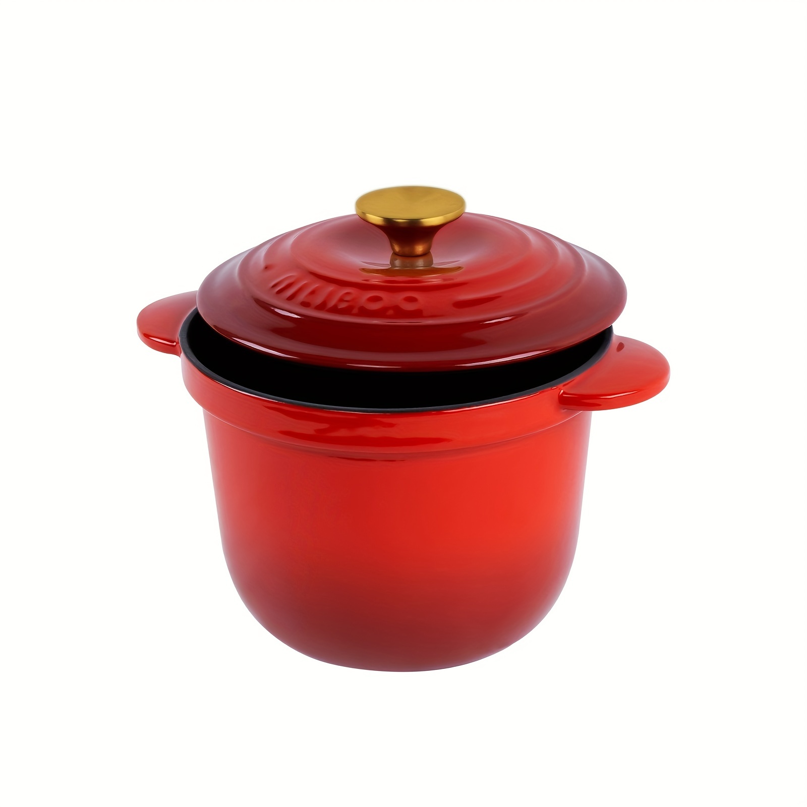 Denmark Red Enameled Cast Iron 10.5”x5 Covered Dutch Oven Pot
