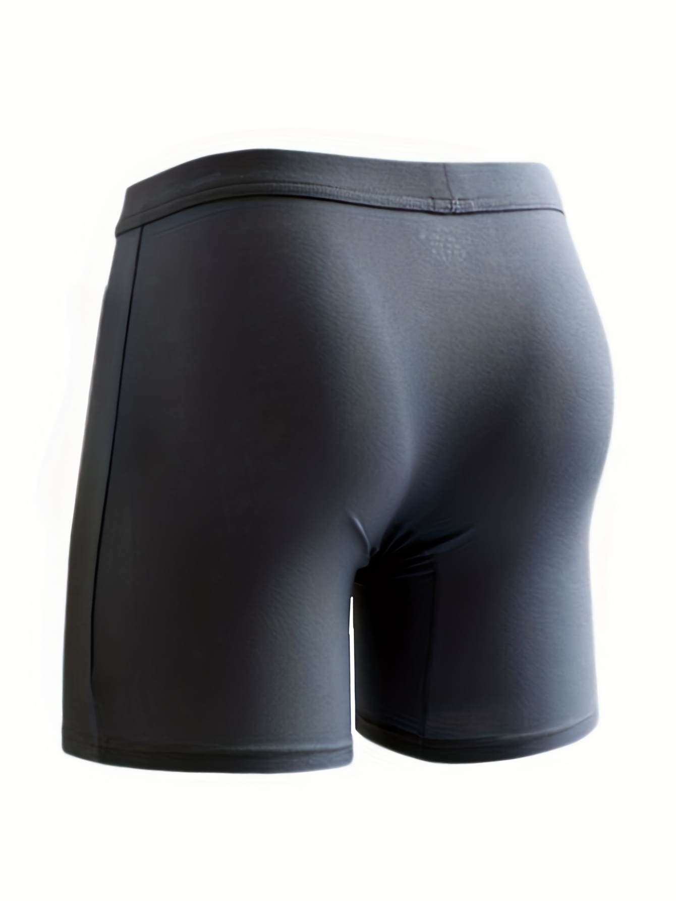 Men's Solid Color Separate Pouch Leggy Boxer Briefs - Temu