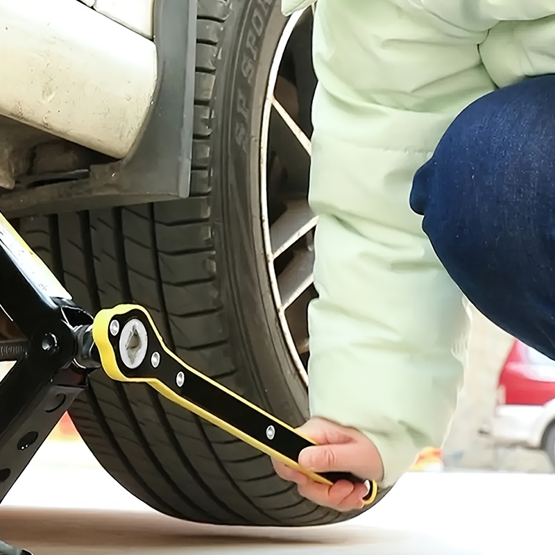 Cric de voiture universel clé à cliquet cric à ciseaux Garage pneu roue clé  à ergot longue poignée clé outils de réparation de voiture pour SUV Vans -  AliExpress