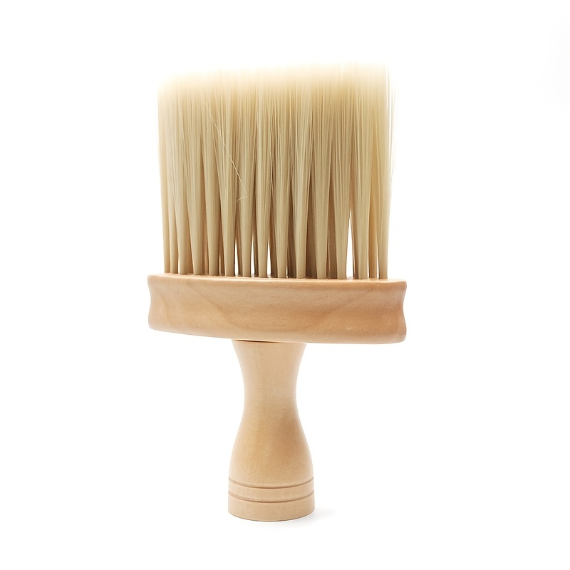 Buy Wooden Neck Hairdressing Brush, Soft Bristles For Salon Home Use