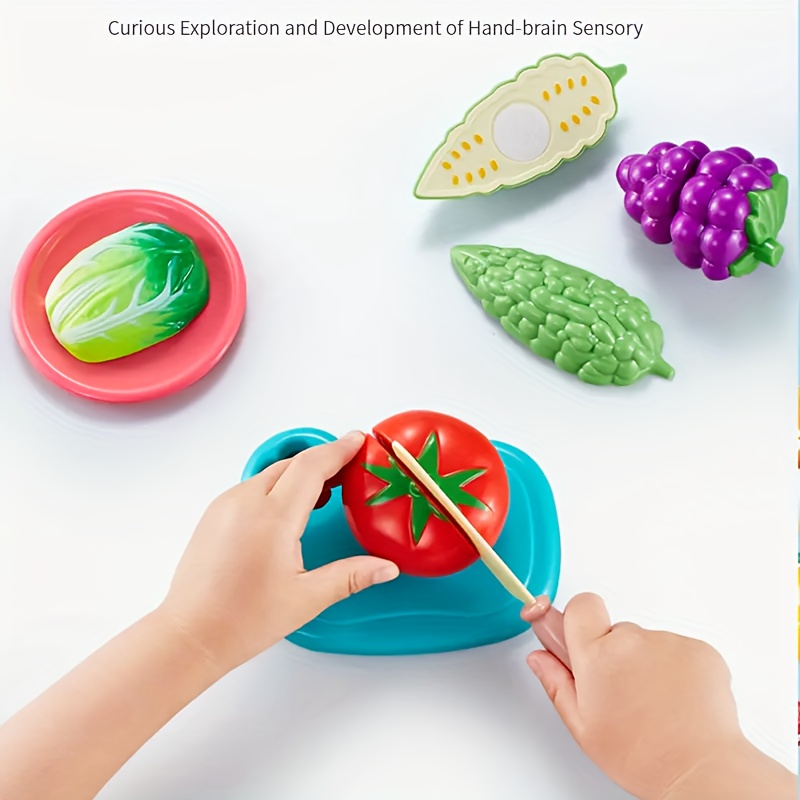 Cutting Music Vegetables And Fruits Children's Kitchen Toys - Temu