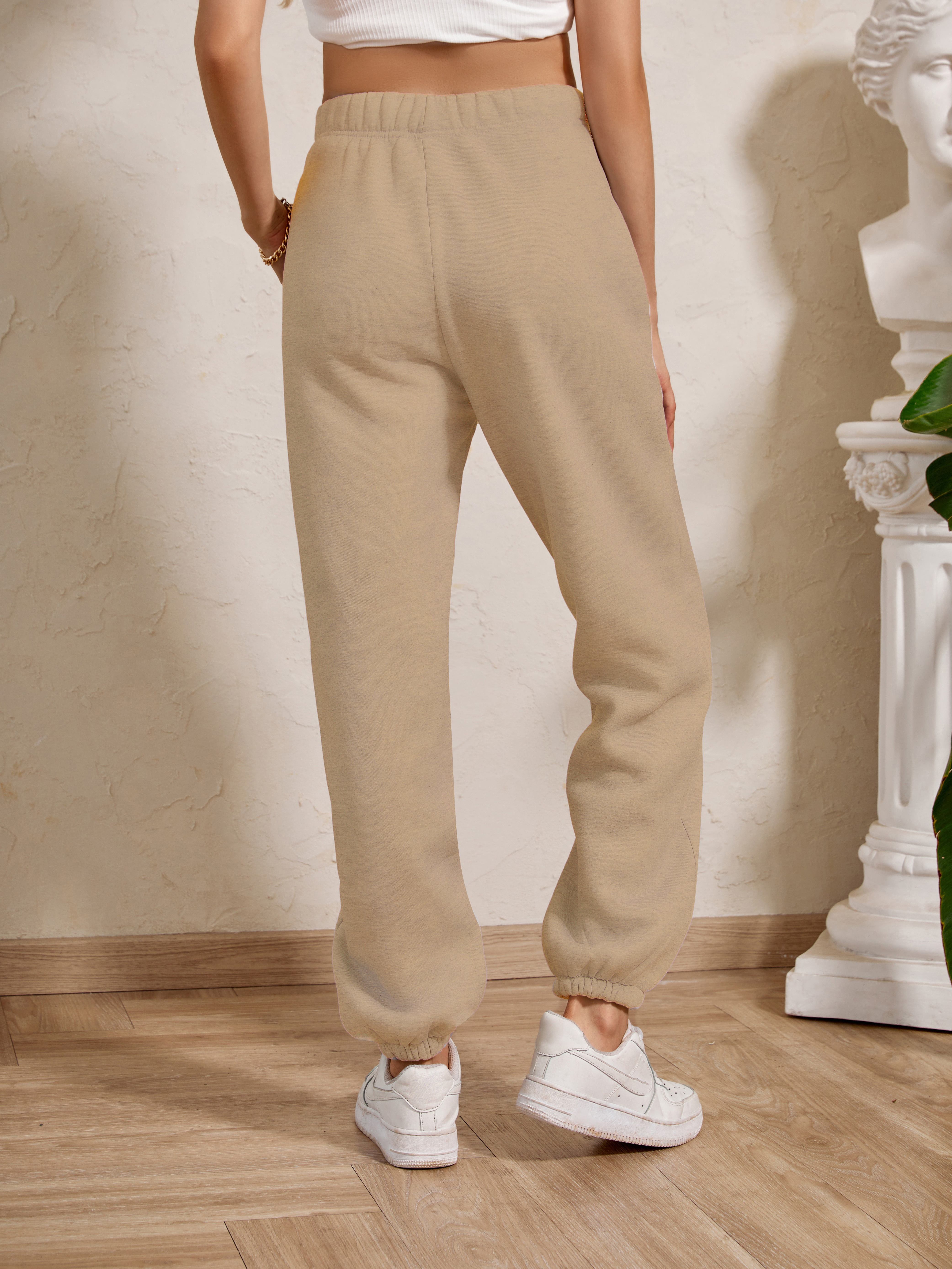 Beige sweatpants  Woman \ Clothing \ Trousers