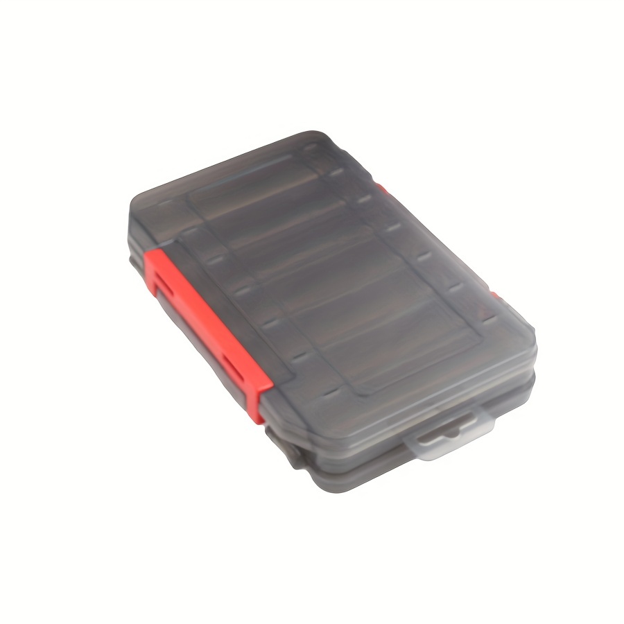 1pc Compact Double-Sided Fishing Tackle Box for Convenient Storage