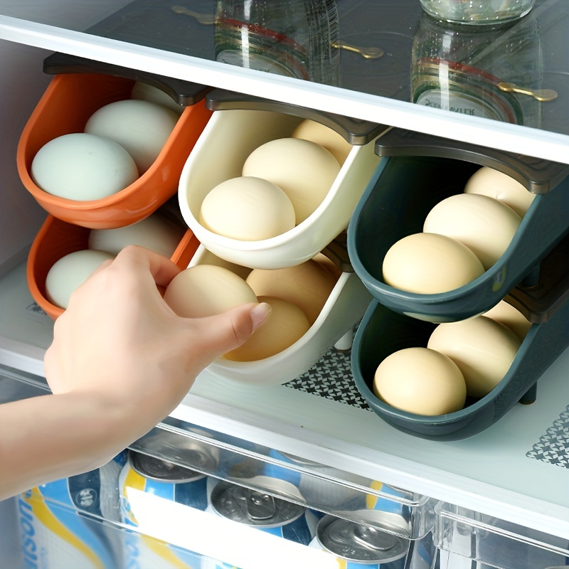1/2pcs Bandeja Huevos Cajón Refrigerador Cajón Huevos - Temu