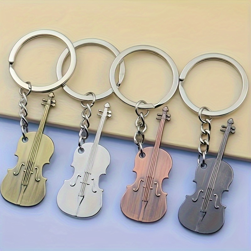 1pc Porte clés Musical Piano Microphone Guitare Saxophone - Temu