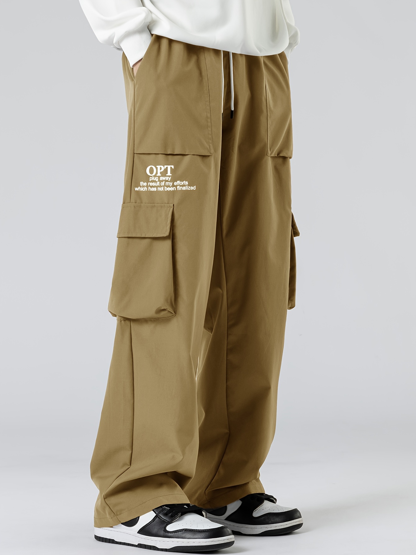 Cargo pants with drawstring clearance ankle