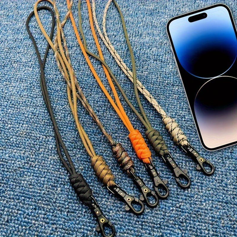 Cordón para teléfono móvil tejido a mano, cuerda de muñeca deportiva para  montañismo al aire libre, colgante para teléfono, cuerda para cámara,  cordón para teléfono móvil - AliExpress