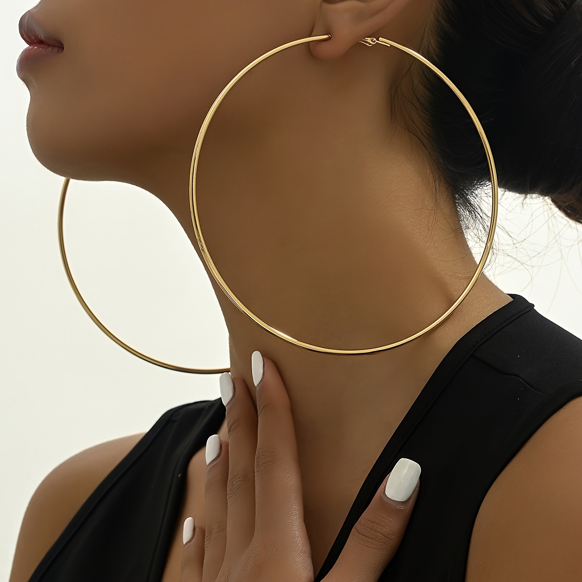Exaggerated Temperament Big Earrings Circle Women's Jewelry