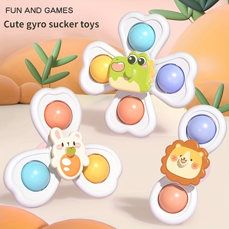 Ventouse, Spinner Toys pour bébé, bébé Fidget Spinner Suction, fenêtre  Spinner Toys pour tout-petits 1-3
