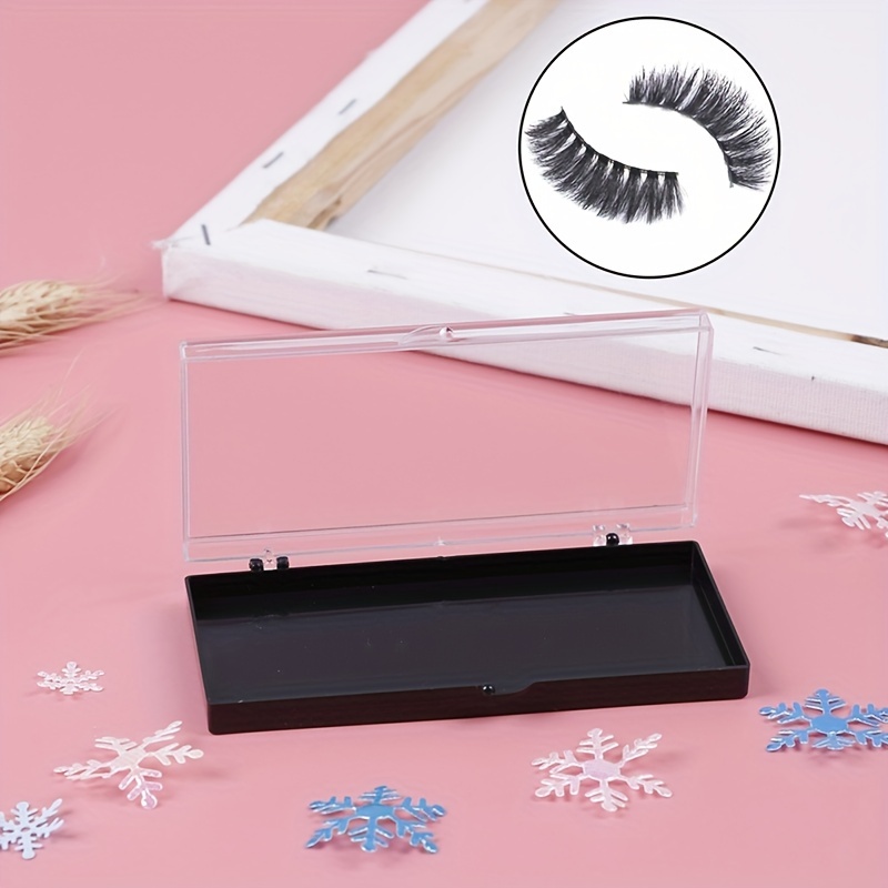 Transparent Storage Box Cover Rectangle Vertical Eyelash - Temu