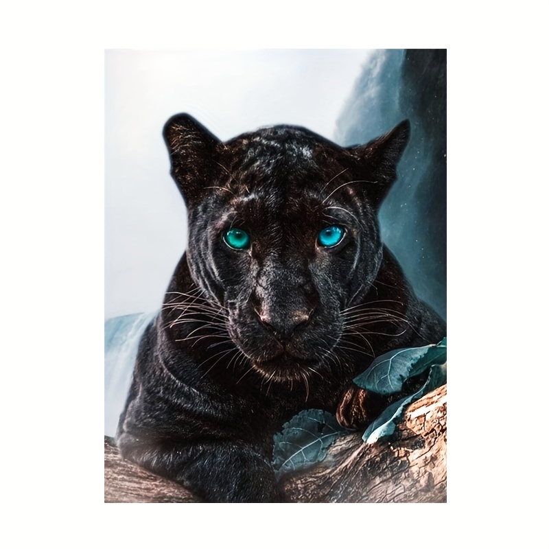 Kit Pintura Diamantes Black Panther 5d Diamond Art Set - Temu