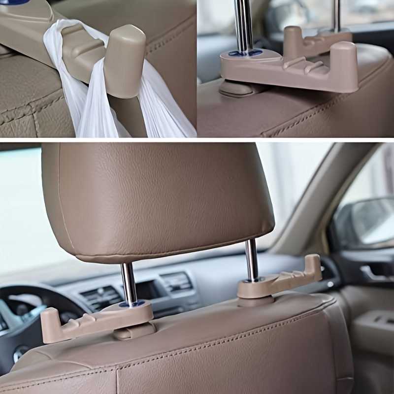 4pcs Car Seat Hook Auto Hidden Back Seat Headrest Hanger For Handbag  Shopping Bag Coat Storage Hanger Car Accessories Hook Organizer