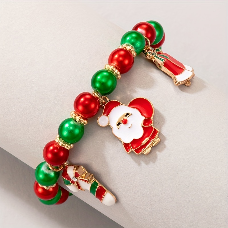 Mode bijoux Noël X’ Mas de vacances avec Bracelet en émail  extensible - Chine Bracelet et cadeau de Noël prix