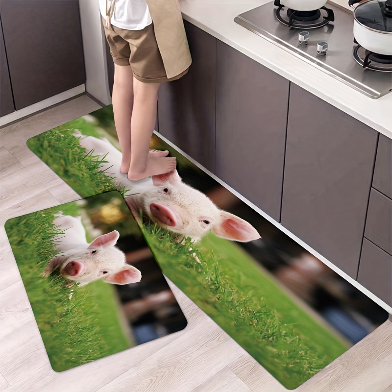 Anti-fatigue Non-slip Kitchen Floor Mat - Waterproof, Dirt-resistant,  Machine Washable, Perfect For Laundry, Bathroom, And Living Room - Enhance  Room Decor - Temu