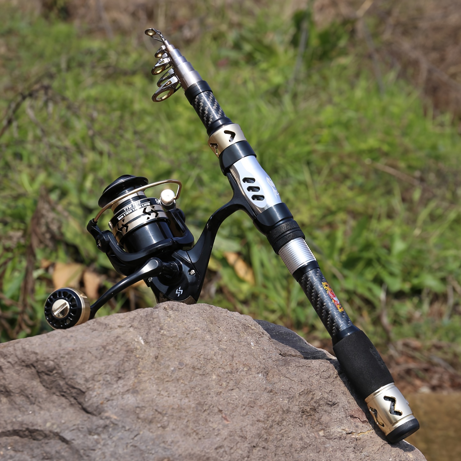 Sougayilang Fishing Pole Kit Telescopic Fishing Rod Reel - Temu