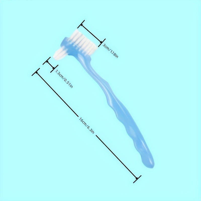 Denture Cleaning Toothbrush Orthodontic Double sided Toothbrush