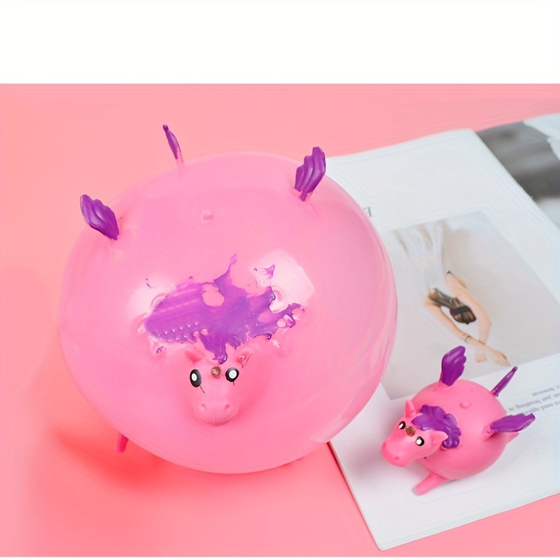 Boule anti-Stress en forme d'animal Kawaii, jouets Fidget, poudre