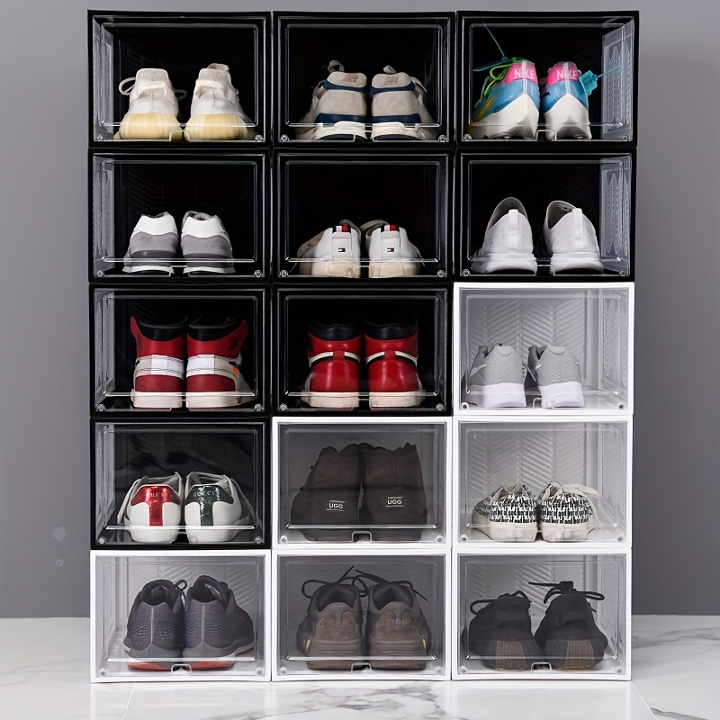 16 Cube Storage Organizer - 4-Tier Stackable Shoe Organizer - Free