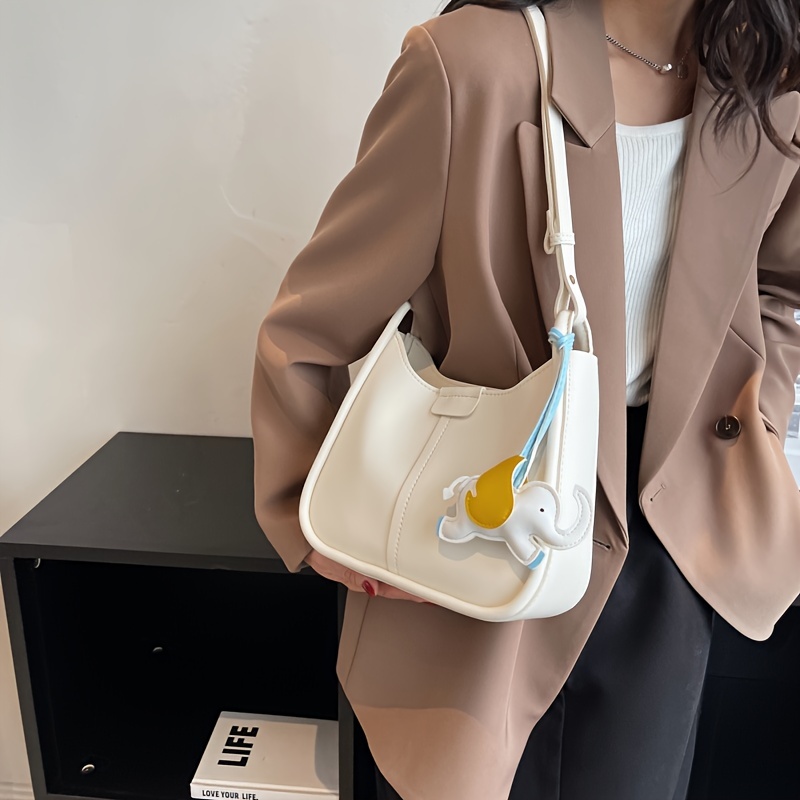Baguette Shoulder Bag - Grey  Unitude Leather Bags for Women