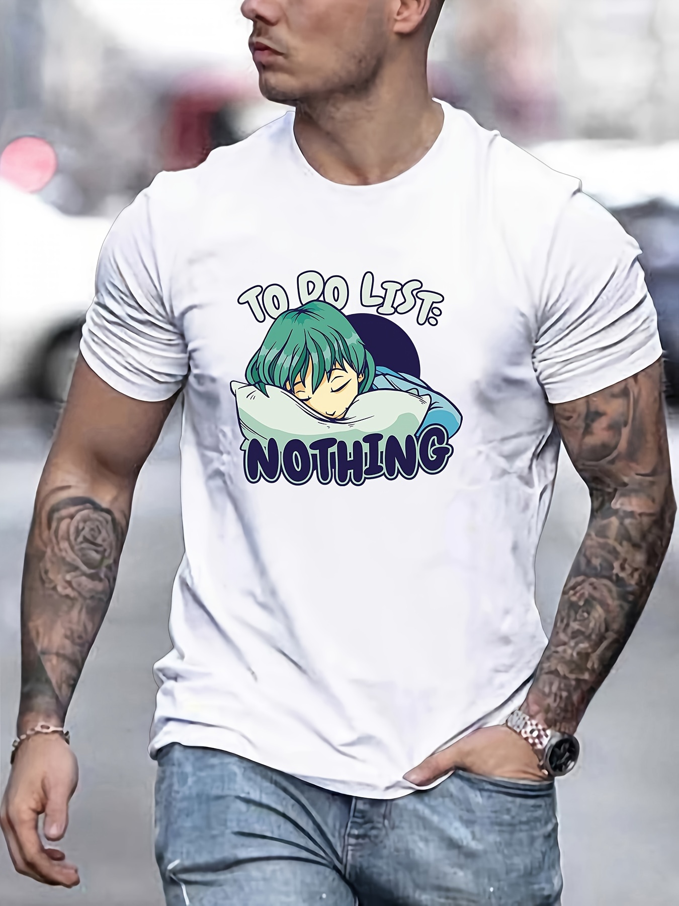 Camiseta Manga Larga Hombre Estampado Gráfico nothing - Temu Chile