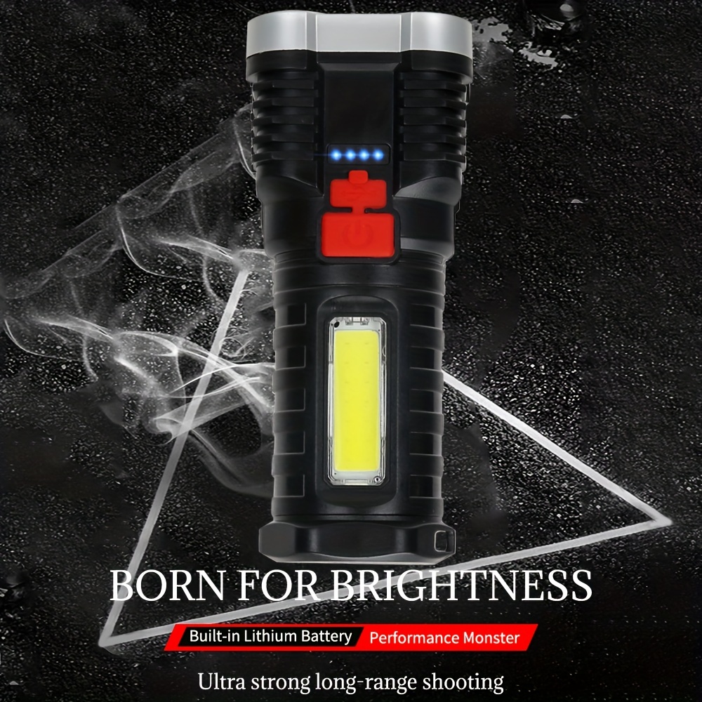 Powerful Spotlight Searchlight Flashlight Large Capacity Lithium