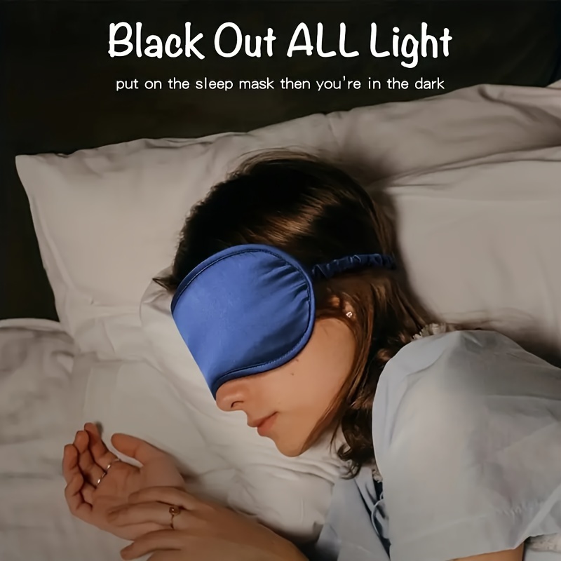 Soft Breathable Sleep Eye Mask Adjustable Smooth Blackout - Temu Malta
