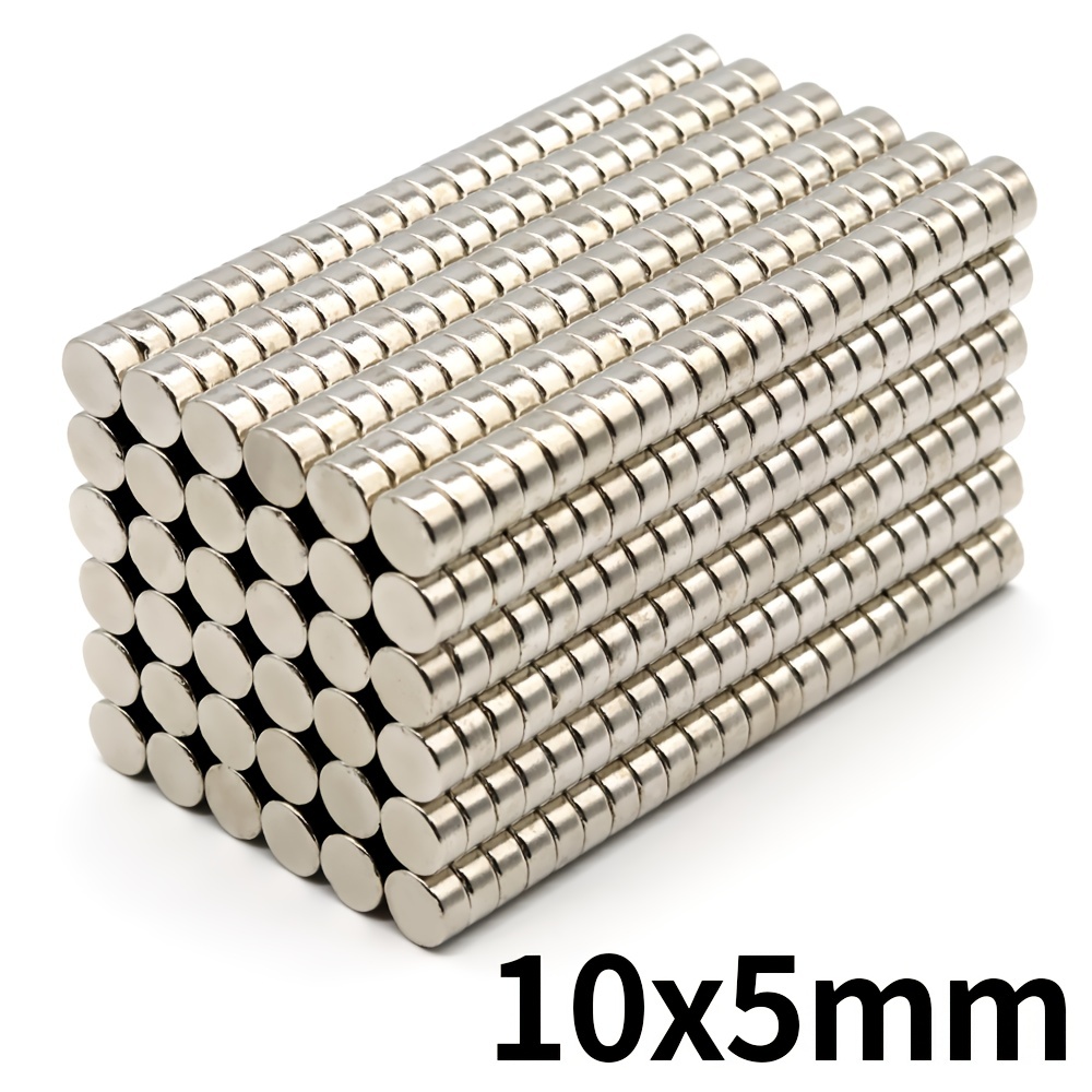 

10pcs Neodymium Magnets, 10x5mm Rare Earth Strong Disc Magnet, Durable Metal For Science & Crafting Projects