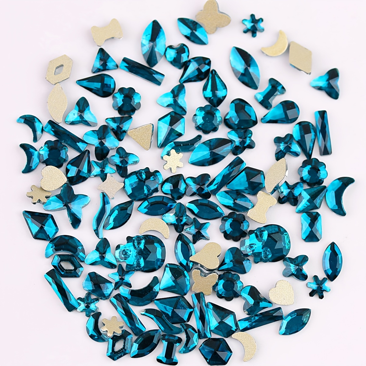 Bag Multi Colors Crystal Gems Diy Nail Art Glass Stones - Temu