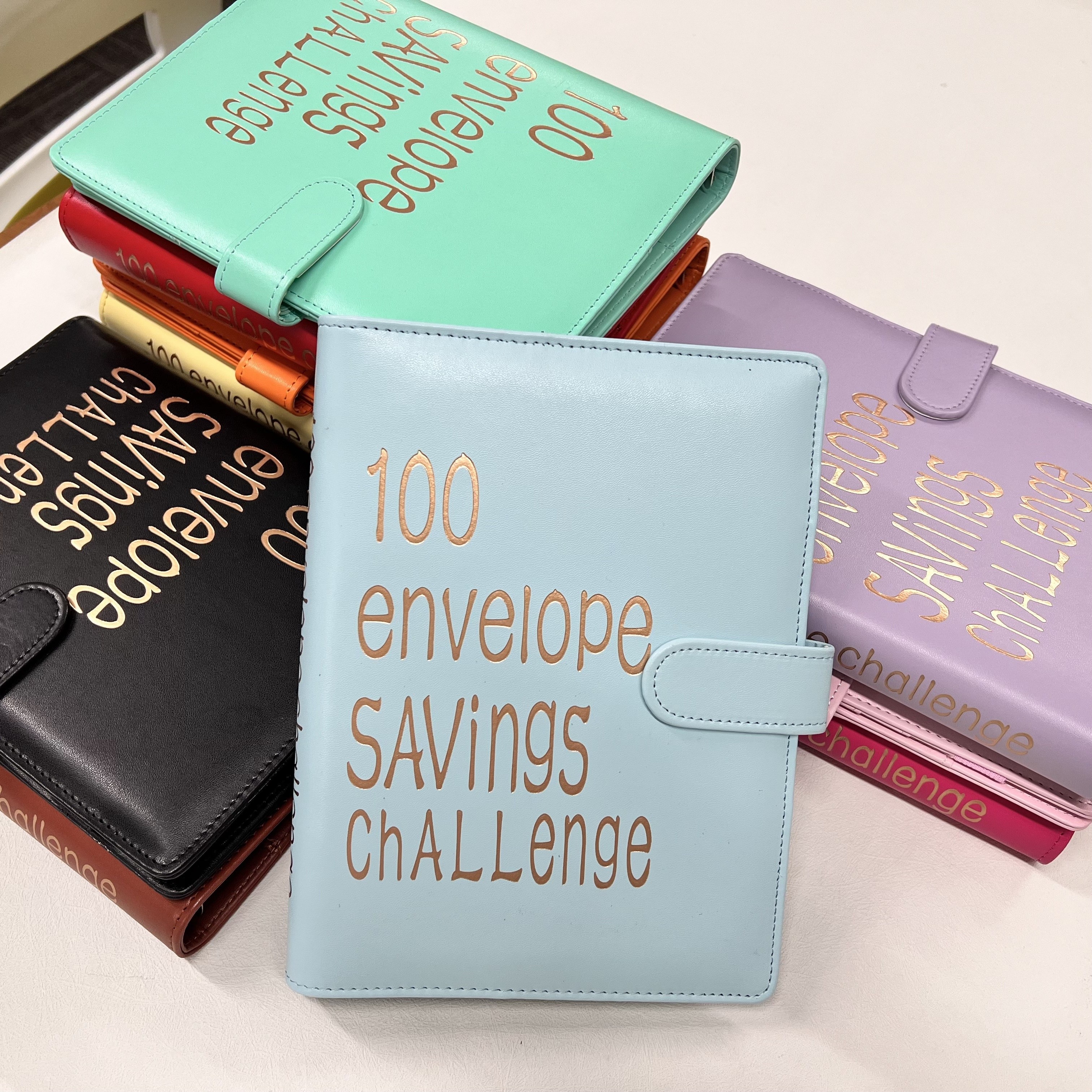 Carpeta de desafío de ahorro de 500 ahorros, carpeta de ahorro de dinero,  libro de desafíos de ahorro con sobres, desafío de ahorro de sobres, mini