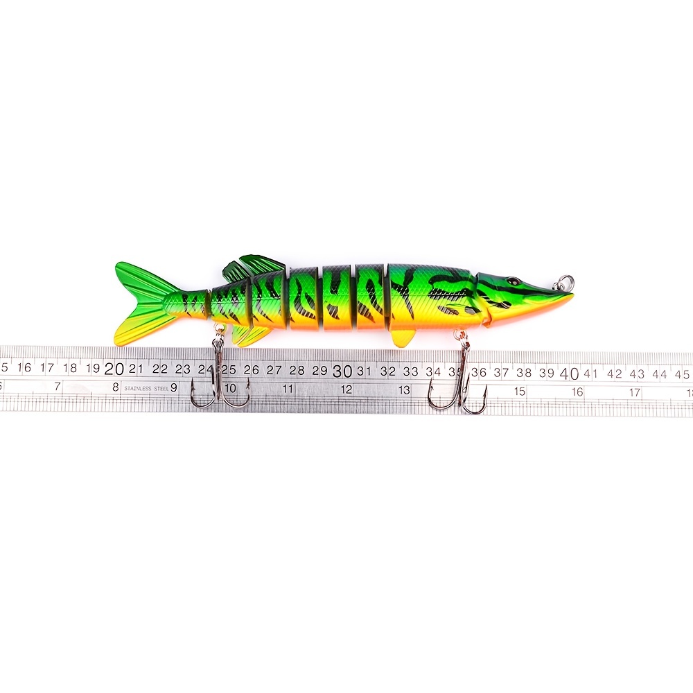 Proberros Pike Muskie Fishing Lure Lifelike 8 Segments - Temu