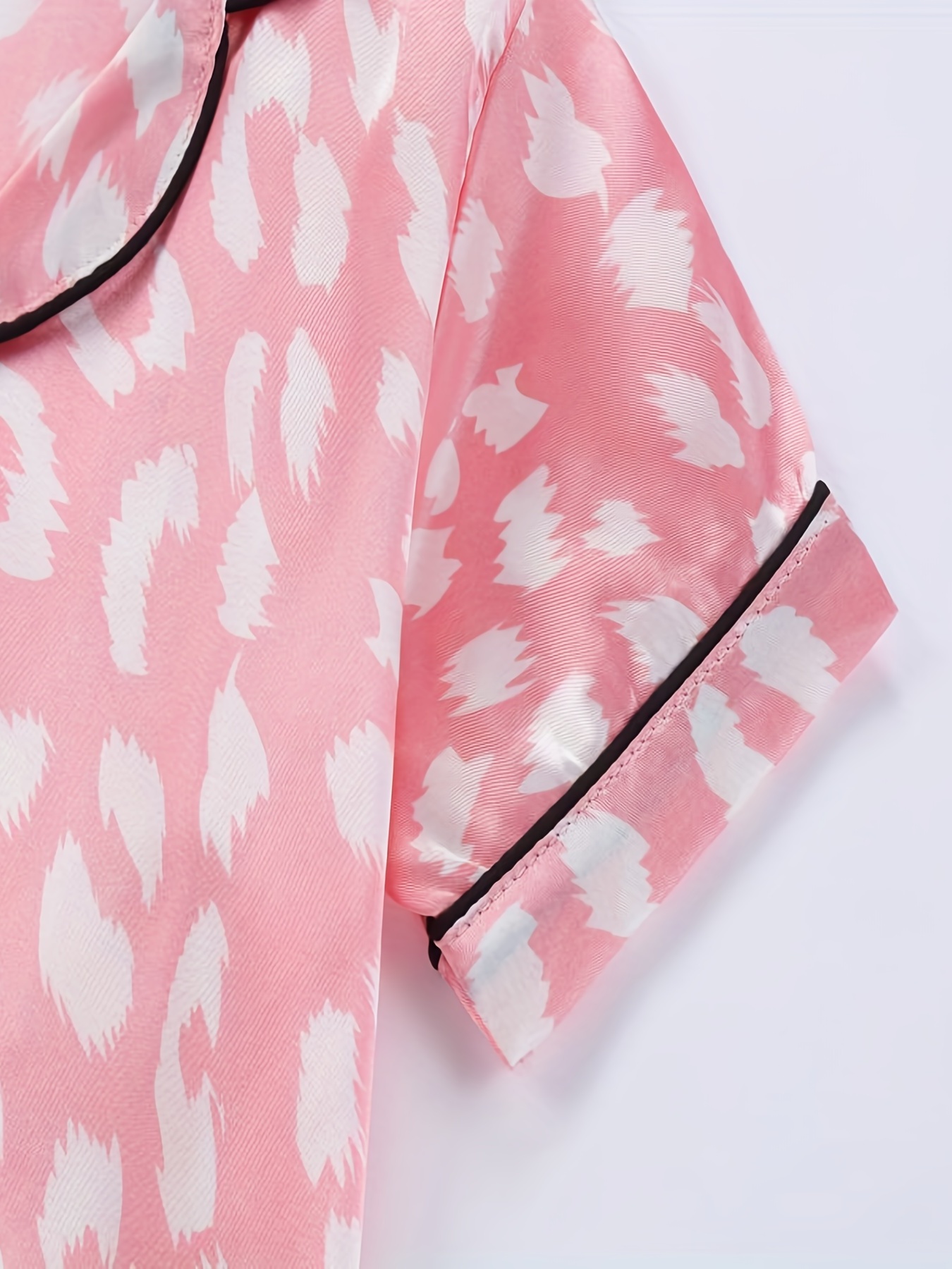 Kids Satin Pajamas Sets Girls Boys Button Pjs Short Sleeve - Temu Canada