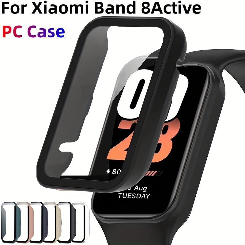 TPU Soft Protective Cover For Xiaomi Band 8 Smart Watch Full Coverage  Screen Protector Shell Bumper Plated Cases For Mi Band 8 - AliExpress