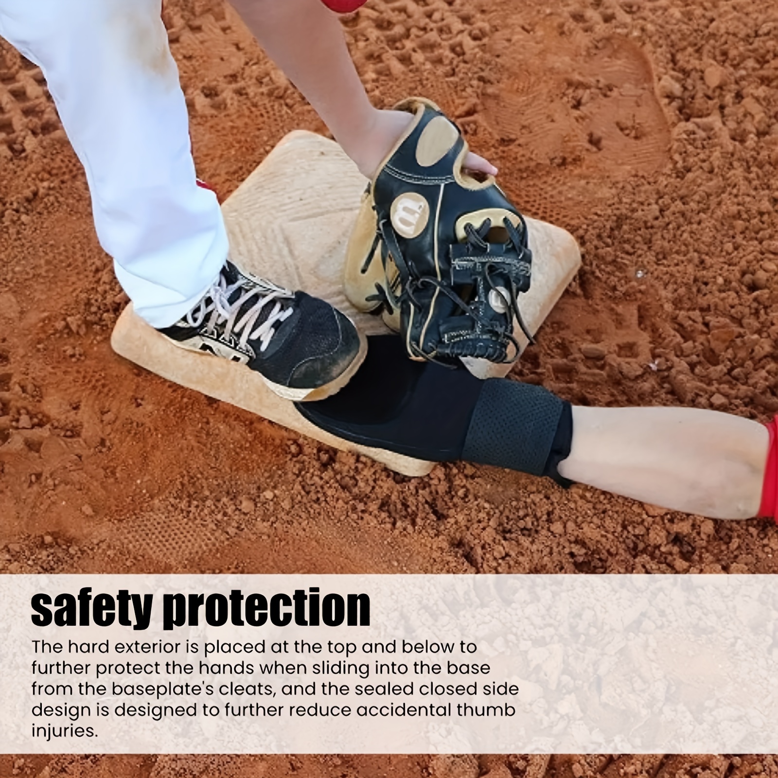 Protective Baseball Sliding Mitt - Softball Base Hand Glove With Wrist  Support For Running And Injury Prevention - Temu