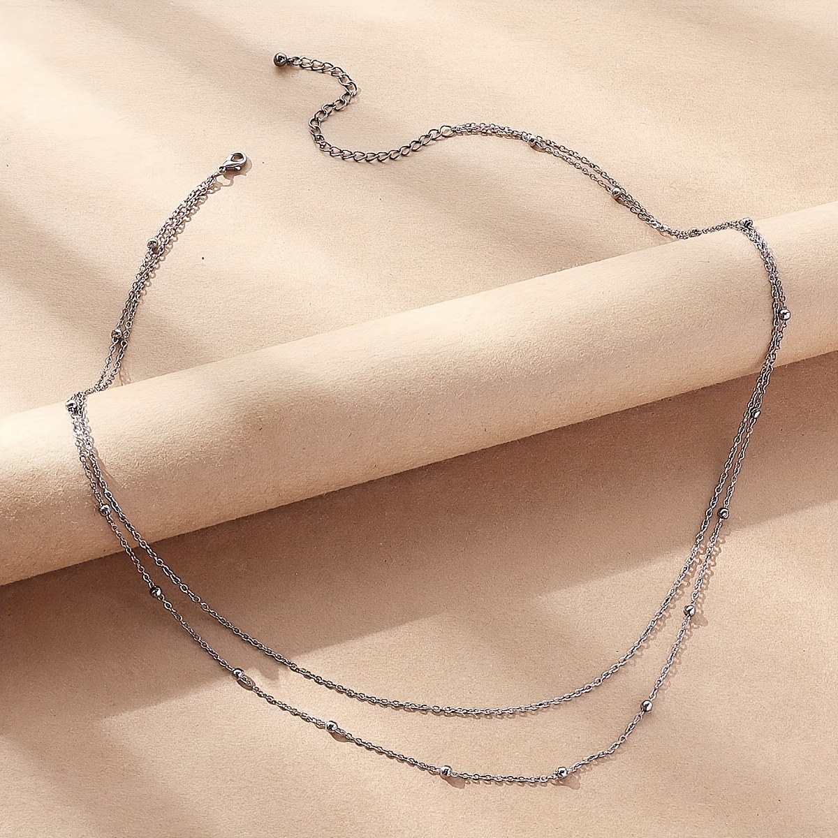 Layered Metal Bead Waist Chain, Summer Beach Jewelry