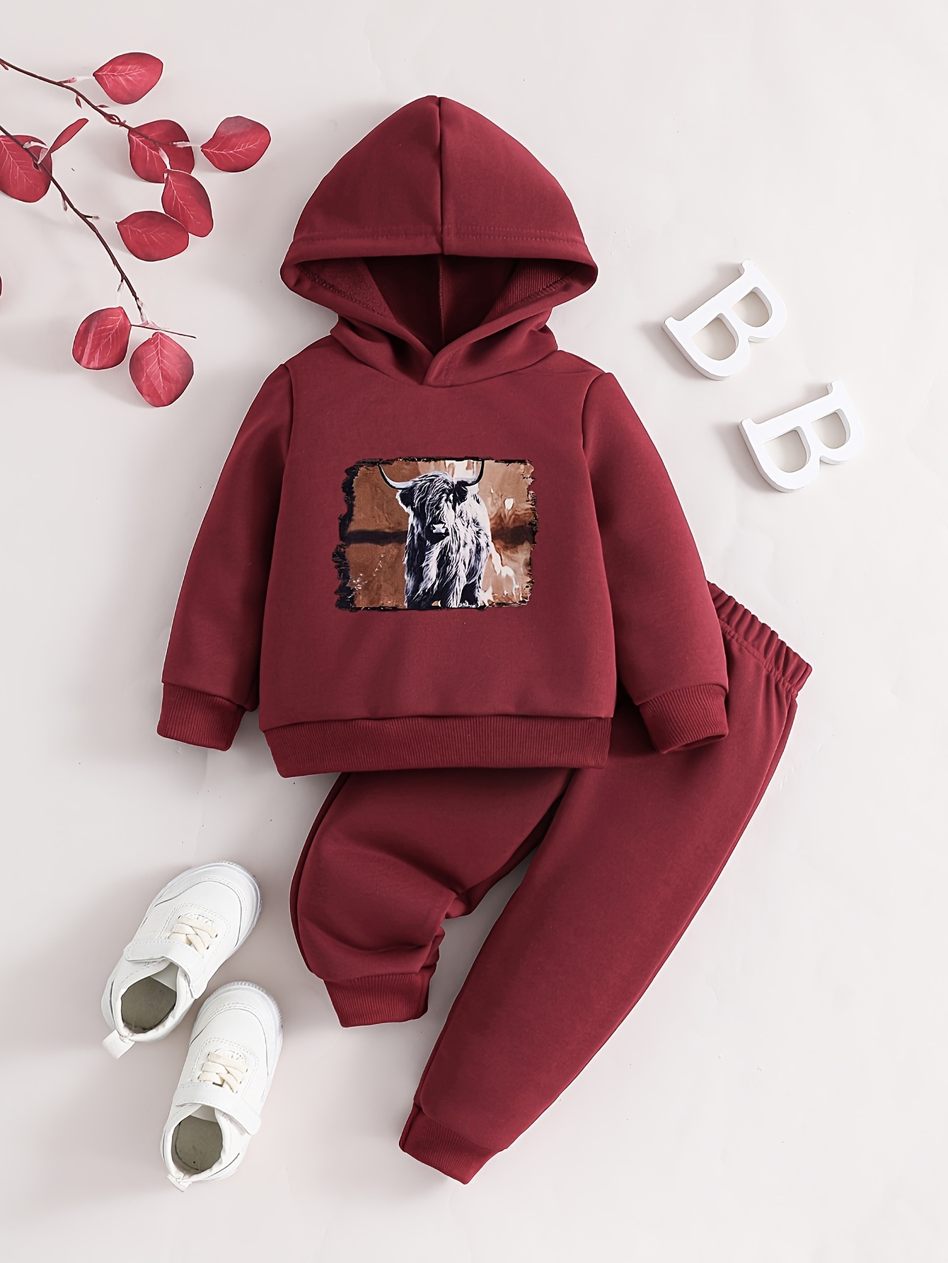 Infant Baby Girls Fashionable Hooded Pullover Long Sleeve - Temu