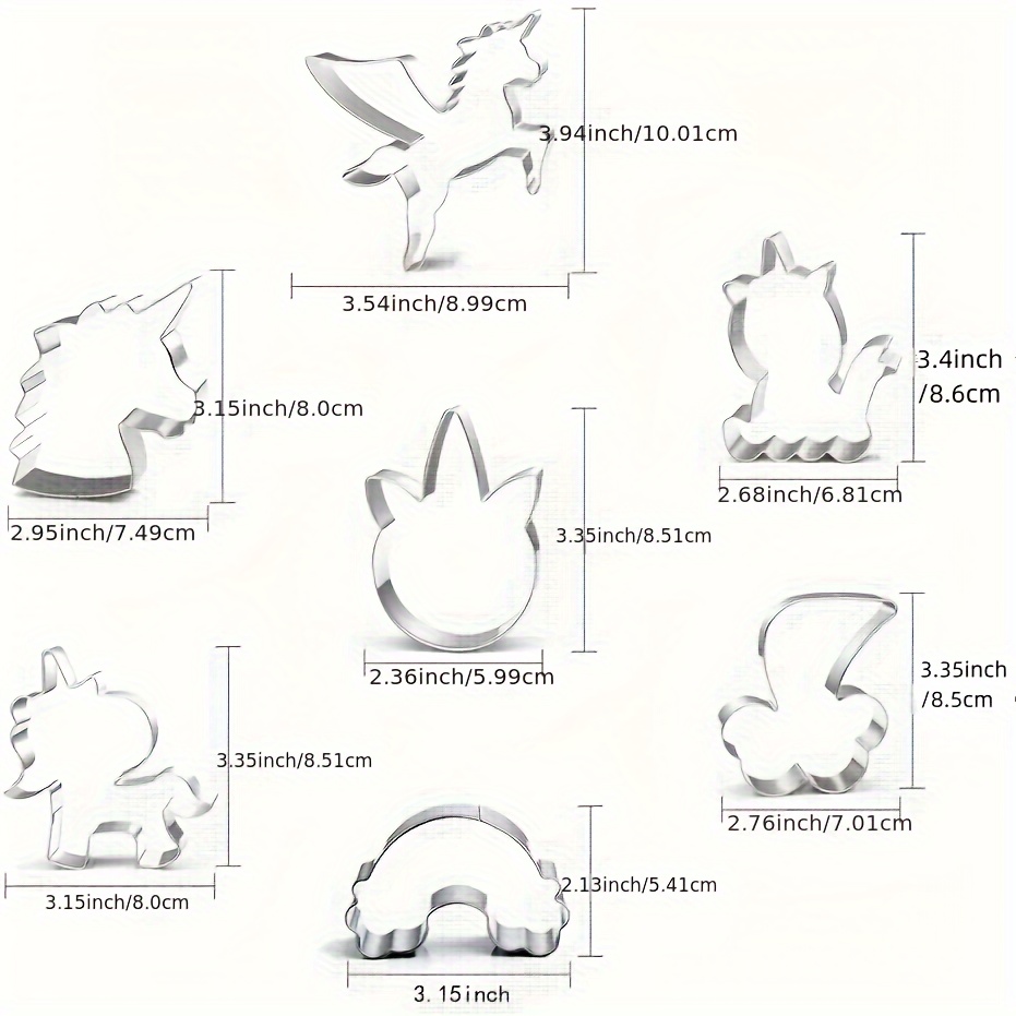 Cookie Cutters Unicorn Biscuit Cutter Stainless Steel - Temu