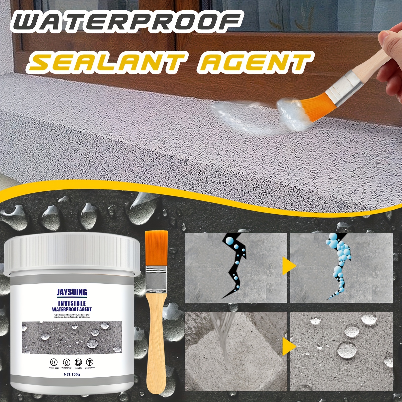 Waterproof Adhesive Sealant for Bathroom Kitchen Wall Leakage Prevention