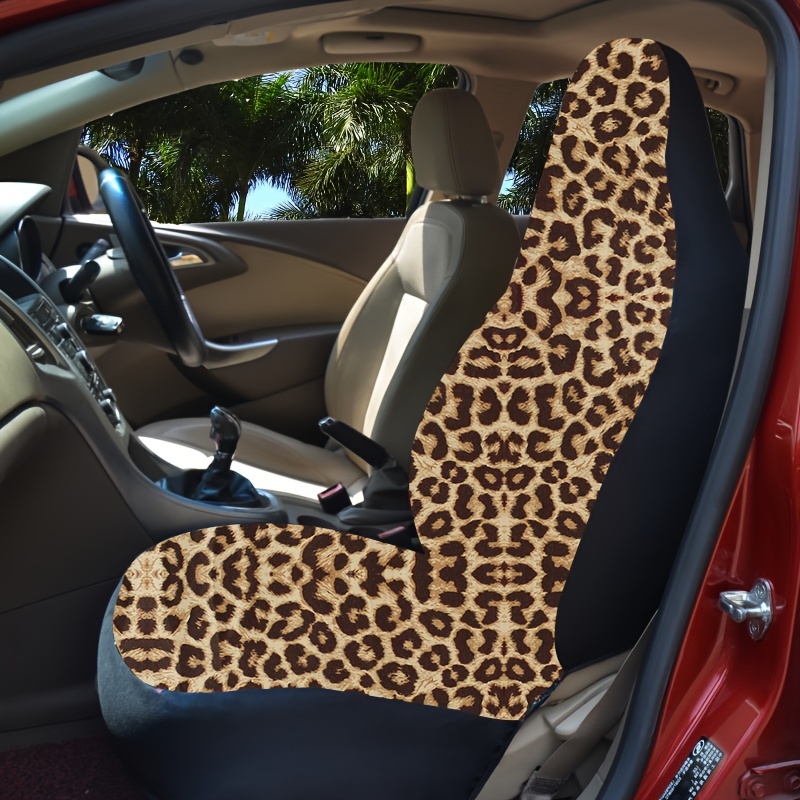 

Upgrade Your Car Interior With A Classic Leopard Pattern Seat Cover - All-inclusive, Universal Fit & 4 Seasons Fabric!