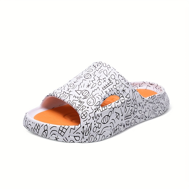 Boys Sandals Graffiti Pattern Non Slip Outdoor Durable - Temu