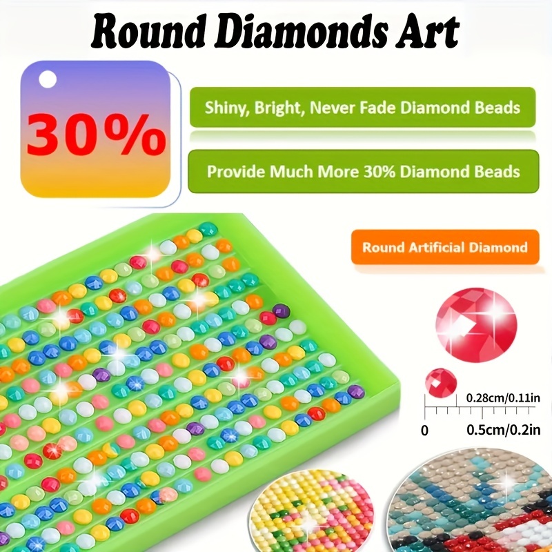 5D DIY Large Diamond Painting Kits 15.7x27.5in/40x70cm Small Bell Round  Full Diamond Diamond Art Kits Picture By Number Kits For Home Wall Decor  Gifts