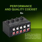cx400 audio signal audio mixing stereo four channel passive mixer multi channel mixer
