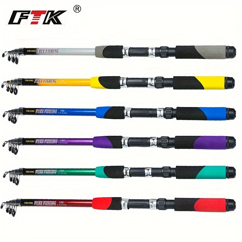 Ftk Telescopic Fishing Rod Comfortable Grip Fishing Tackle - Temu