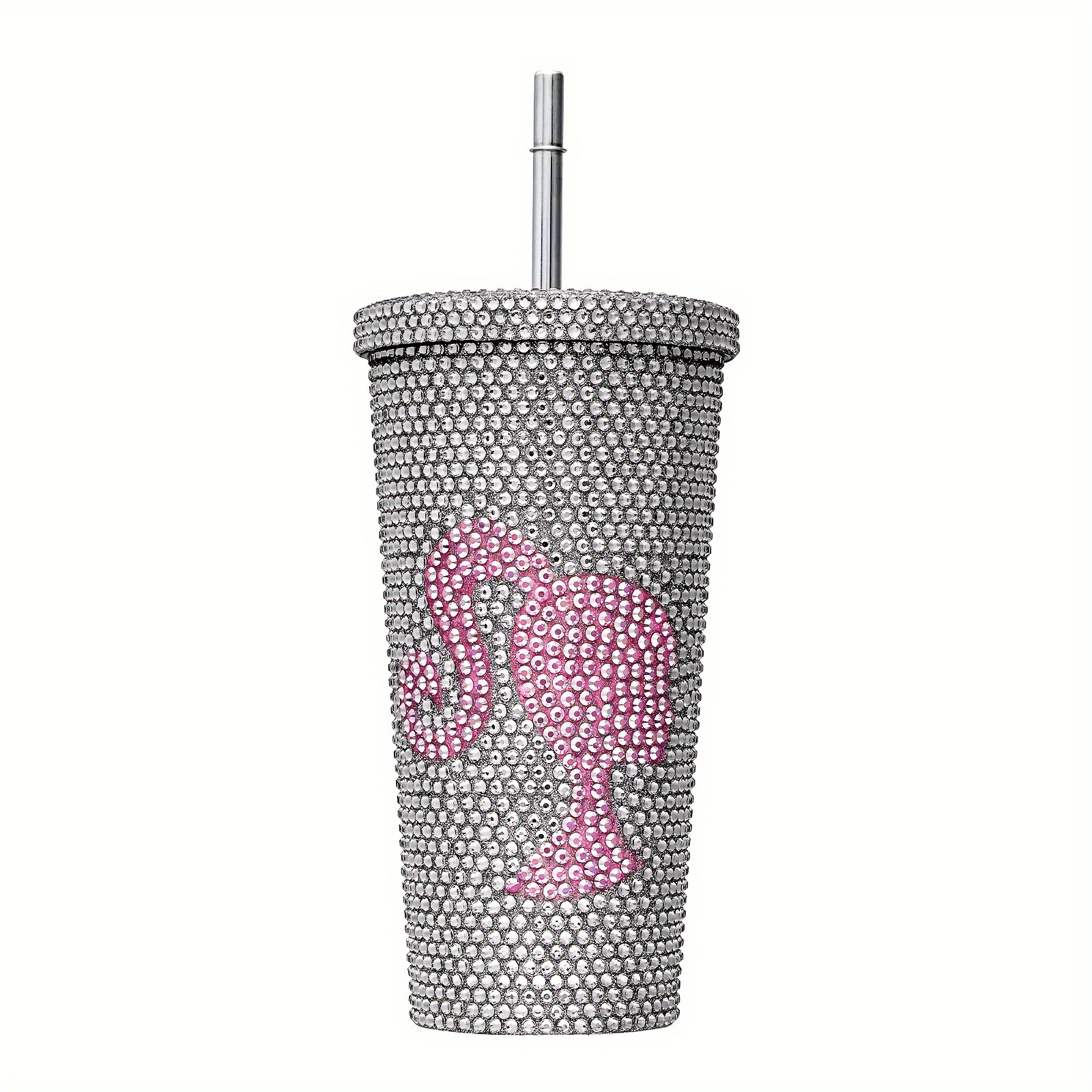 Stainless Steel Double Insulation Cup 500ML Vacuum Straw Cup With