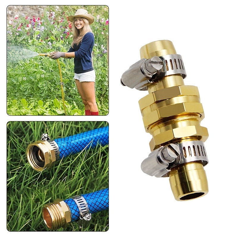 Garden Brass Mender End Repair Kit Male Female Hose Pipe Tap - Temu