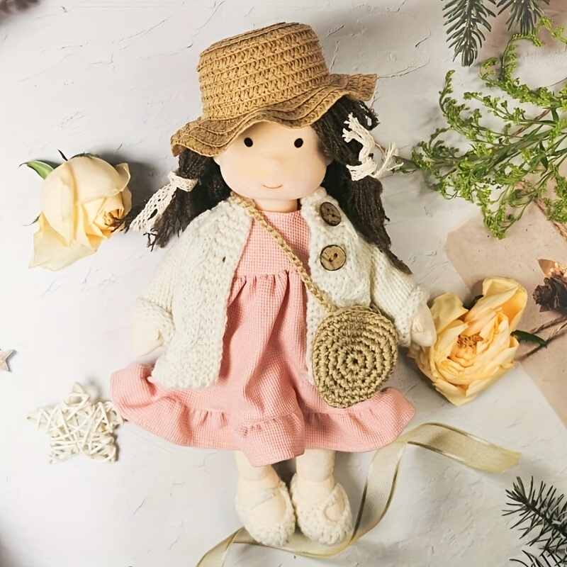 Cotton Waldorf Doll Handmade Artist Cotton Doll - Temu