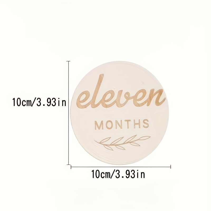 Baby Wooden Monthly Milestone Cards With Announcement - Temu