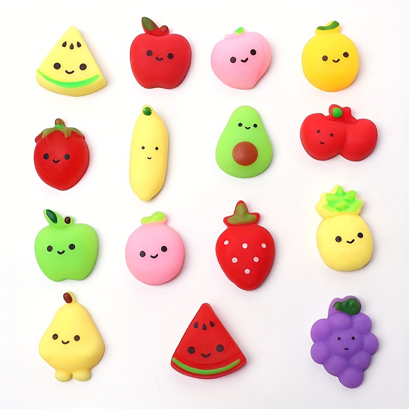 Mochi Squishy Toys Set Kids Mini Squishies Kawaii Fruit - Temu